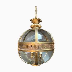 Large Brass Globe Lantern, 2000