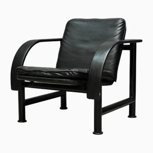 Vintage Black Arc Armchair
