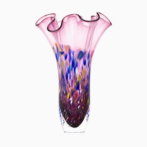 Venezianische Designer Vase aus Muranoglas