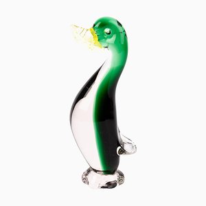 Venetian Murano Glass Penguin Sculpture