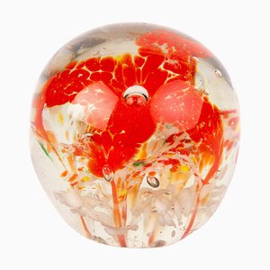 Venetian Murano Glass Desk Millefiori Paperweight