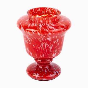 Vase Art Déco en Verre Éclaboussé de Loetz