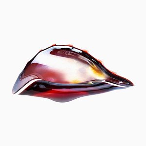 Venetian Murano Glass Centrepiece Shell Bowl