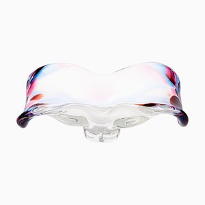 Venetian Murano Glass Sommerso Centrepiece Bowl