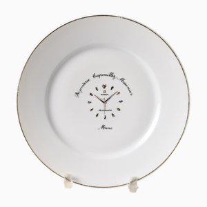 Posacenere vintage Omega da polso pubblicitario di La Porcelaine De Baudour, anni '60