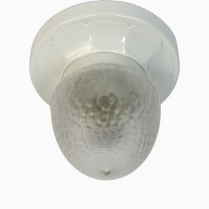 Lampada da soffitto in ceramica e vetro, Germania, anni '20