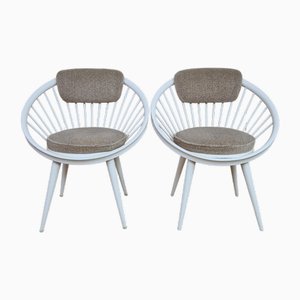 Circle Armchairs by Yngve Ekström for Swedese, 1960s, Set of 2