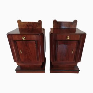 Art Deco Nachttische,1930er, 2er Set