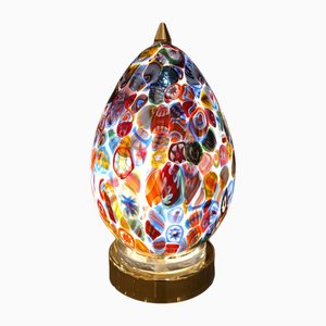 Lámpara de mesa Egg pequeña al estilo de Millefiori