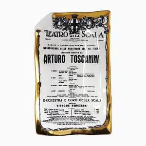 Catch-all de porcelana Arturo Toscanini de Piero Fornasetti, Italia, años 60