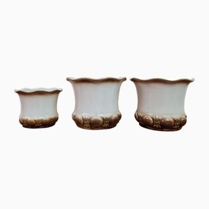 Mid-Century Ceramic Planters from Scheurich, 1960s, Set of 3