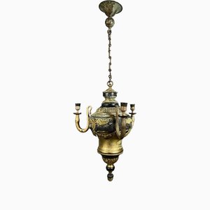 Vintage Gold Lantern Chandelier