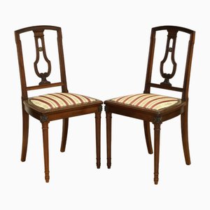 Chaises d'Appoint Vintage en Acajou, Set de 2