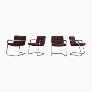 Vintage Airborne Armchairs from Airborne, 1970s, Set of 4