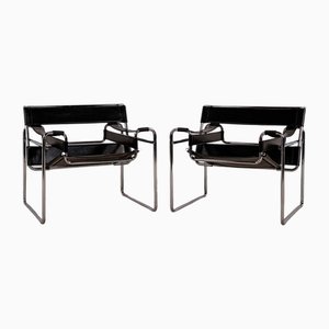 B3 Wassily Chairs by Marcel Breuer, 1960s, Set of 2