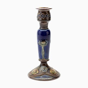 Stoneware Candleholder from Doulton Lambeth, 19th Century