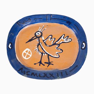 Piatto in ceramica, XX secolo