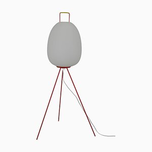Lámpara de pie Egg atribuida a Napako, años 60