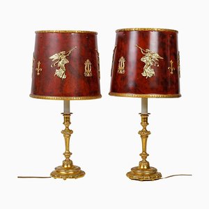 Bronze Table Lamps, 20th Century, Set of 2
