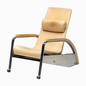 Grand Repos Lounge Chair D80 attributed to Jean Prouvé for Tecta, Germany, 1980s