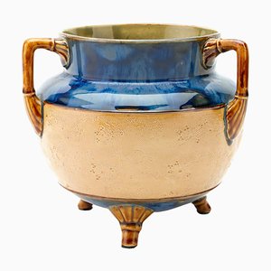 19th Century Stoneware Planter Vase from Doulton Lambeth