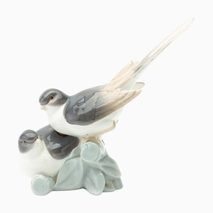 Fine Porcelain Long-Tailed Swallows Birds #4667 Figurine from Lladro