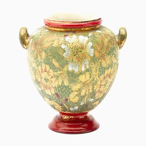 Enamelled Stoneware Vase from Doulton Lambeth, 19th Century