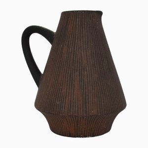 Small Ribbed Ceramic Jug, 1958