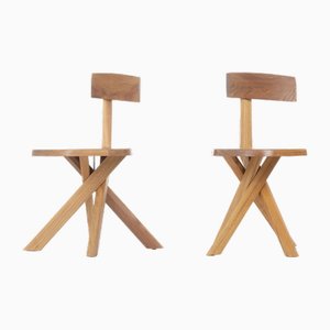 Model S34 Chairs by Pierre Chapo, 1980, Set of 2