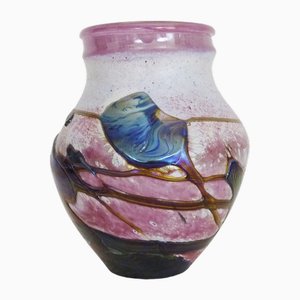 Irise Purple Pink Vase by Jean-Claude Novaro, 1990