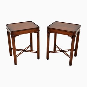 Vintage Georgian Style Side Tables, 1950s, Set of 2