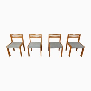 Pine Sg 1200 Dining Chairs attributed to Cees Braakman for Pastoe, 1970s, Set of 4