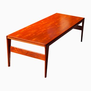 Mesa de centro extensible danesa Mid-Century de teca de Illum Wikkelso para Koefoeds Mobelfabrik, años 60