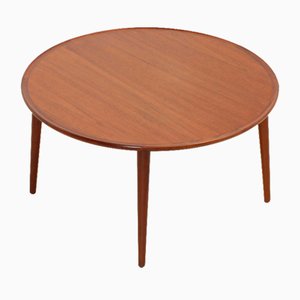 Round Coffee Table in Teak Wood by Bc Møbler, Denmark, 1960s