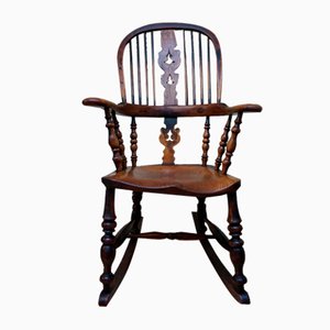 Rocking Chair Windsor Antique, 1850