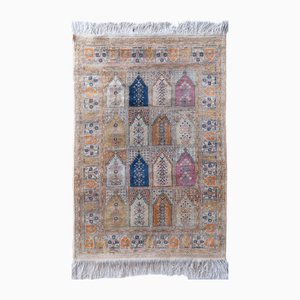 Tapis Kashmir Vintage en Soie