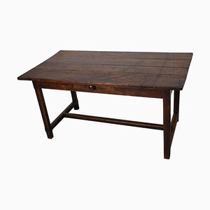 19th Century French Fruitwood Rustic Farmhouse Dining Table