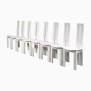 Chaises de Salle à Manger par Pietro Costantini pour Ello, Italie, 1980s, Set de 8