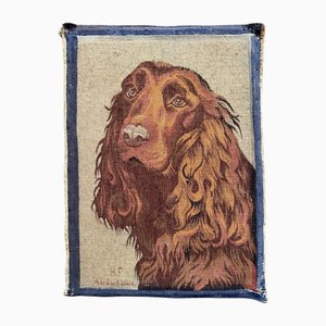 Mid-Century French Aubusson Tapestry with Dog Design from Bobyrugs, 1920s