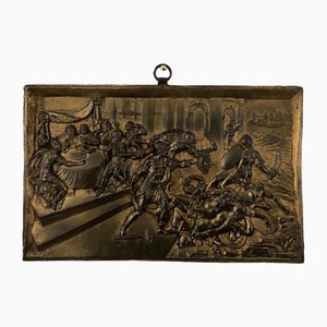 Bajorrelieve de bronce antiguo