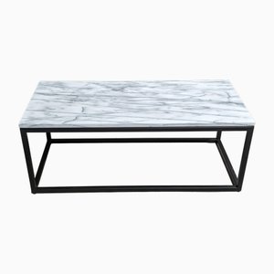 Vintage Coffee Table with Marble Top