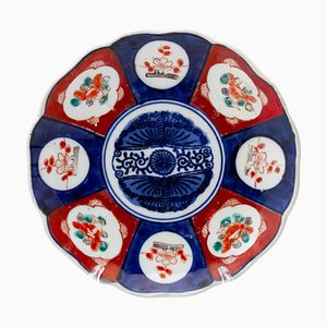 Piatto Imari in porcellana giapponese, XIX secolo