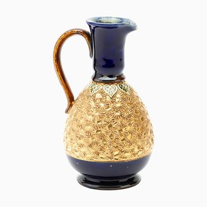 Enamelled Stoneware Pitcher Jug from Doulton Lambeth