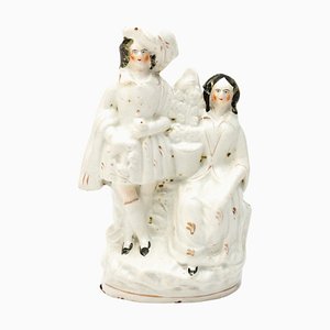 English Staffordshire Pottery Victorian Figure Group