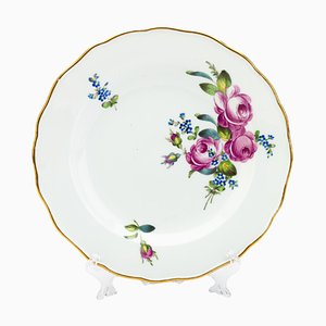 Plato floral de porcelana fina de Meissen