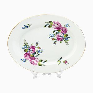 Piatto floreale in porcellana di Meissen