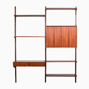 Rosewood 2-Bay Wall Unit by Poul Cadovius for Cado, Denmark, 1960s