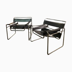 Fauteuils Modèle Wassily Chair B3 par Marcel Breuer pour Gavina, 1960s, Set de 2