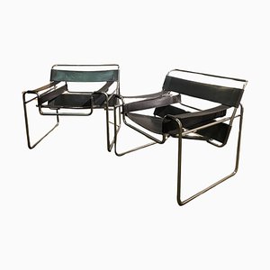 Sessel Modell Wassily Chair B3 von Marcel Breuer für Gavina, 1960er, 2er Set