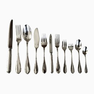 French Silver Plated Argental Cutlery Set, 1920s, Set of 146